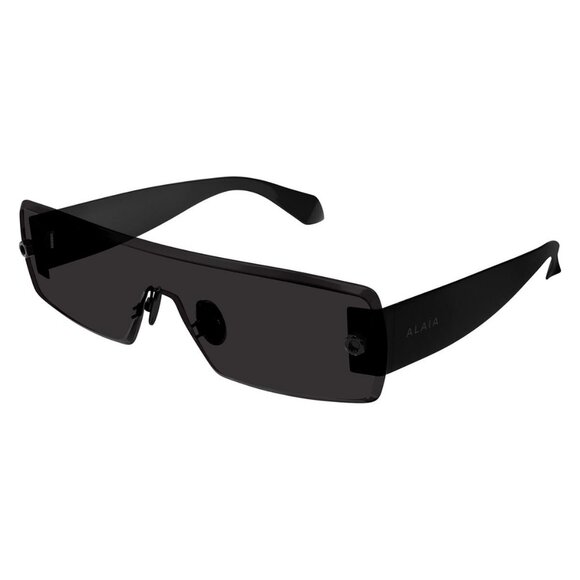 New ALAIA Black Shield AA0083S 001 Sunglasses Women - Picture 1 of 5